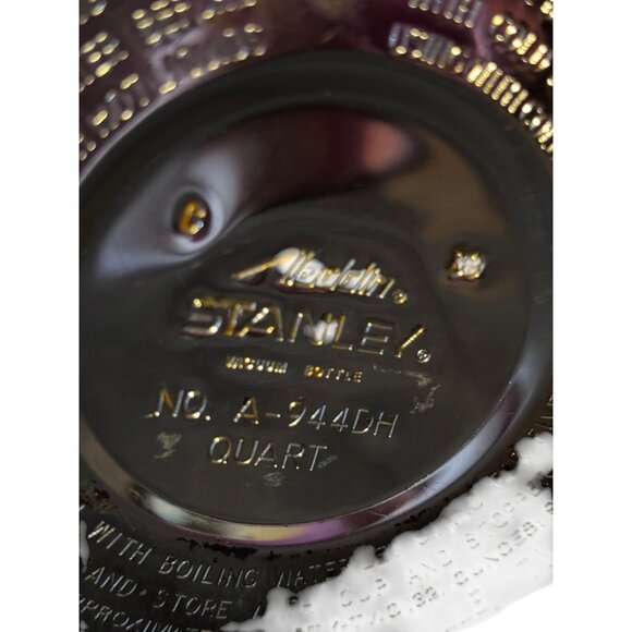 Vintage USA Made Aladdin Stanley Thermos Green 1 Quart A944DH Vacuum Bottle - Picture 8 of 9